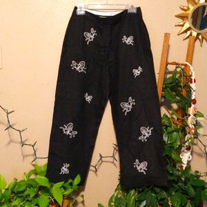 Alexandra Bartlett Linen Butterfly Trousers